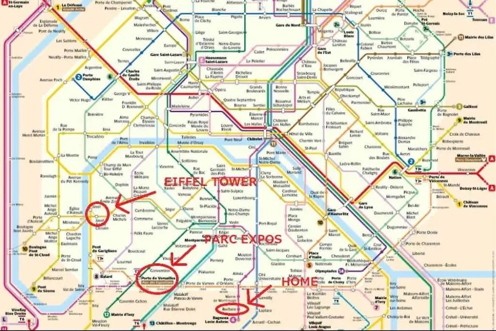B0 Appart 2022 - 10Min Paris/Expo - 5 Rooms/6 Beds Bagneux